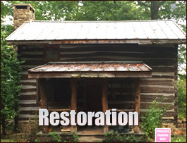 Historic Log Cabin Restoration  Newland, North Carolina